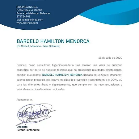 Отель Barceló Hamilton Menorca - только для взрослых 4*